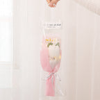 Crochet Flowers Bouquet Handmade Knitted Tulip Carnation Bouquet with Light Strip Gift for Her Wedding Gift