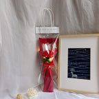 1pc Crochet Flower Handmade Knitted Flower with Light Strip Gift for Lovers Wedding Gift