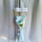 1pc Crochet Flower Handmade Knitted Flower with Light Strip Gift for Lovers Wedding Gift