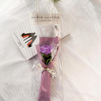 1pc Crochet Flower Handmade Knitted Flower with Light Strip Gift for Lovers Wedding Gift