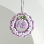 Crochet Flower Car Mirror Hanging Plant Knitted Flowers Car Decor Accessories