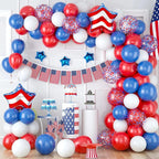 4th of July Foil Balloons Kits Patriotic Independence Day Balloons Party Supplies