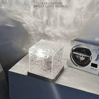 Dynamic Rotating Water Ripple Night Light Bedroom Lamp Home Decor Gifts