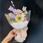 Pipe Cleaner Flowers Bouquet Handmade Twist Stick Bouquet Gift for Her Wedding Gift