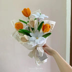 Pipe Cleaner Flowers Bouquet Handmade Twist Stick Bouquet Gift for Her Wedding Gift