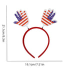 12 Pcs Independence Day Headband Party Accessories Favors Decorations for 4th of July