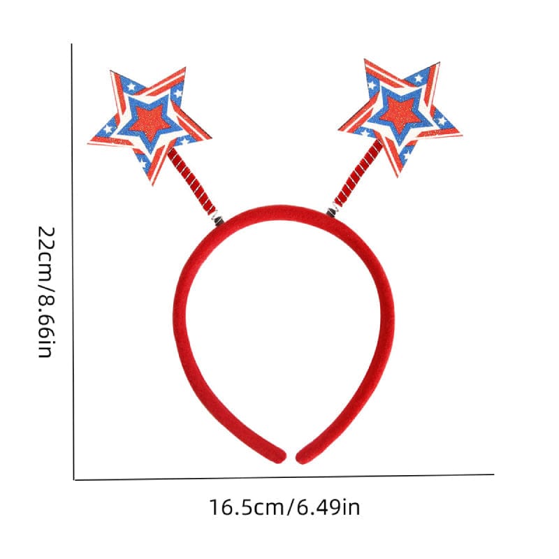 9 Pcs Patriotic Head Boppers Headbands 4th of July for Independence Day Party Accessories