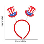 9 Pcs Patriotic Head Boppers Headbands 4th of July for Independence Day Party Accessories