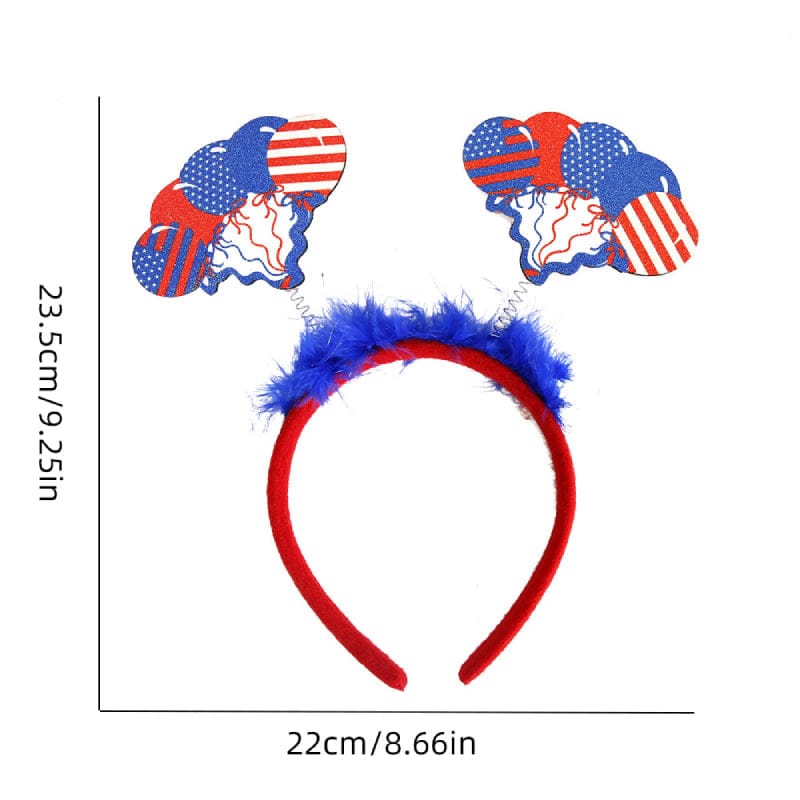 9 Pcs Patriotic Head Boppers Headbands 4th of July for Independence Day Party Accessories