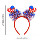 9 Pcs Patriotic Head Boppers Headbands 4th of July for Independence Day Party Accessories