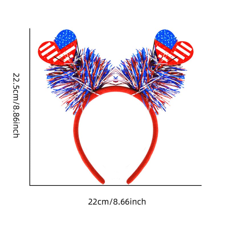 9 Pcs Patriotic Head Boppers Headbands 4th of July for Independence Day Party Accessories