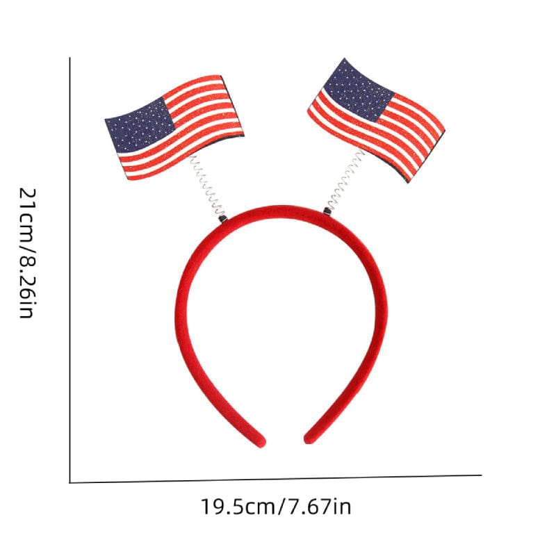 9 Pcs Patriotic Head Boppers Headbands 4th of July for Independence Day Party Accessories