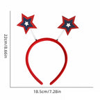 9 Pcs Patriotic Head Boppers Headbands 4th of July for Independence Day Party Accessories
