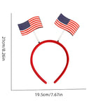 7 Pcs 4th of July Patriotic Head Boppers Headbands for Independence Day Party Hair Accessories
