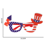 12 Pcs 4th of July American Flag Glasses for Patriotic Party Independence Day Party Accessories