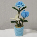 Pipe Cleaner Potted Plant Handmade Twist Stick Flowers Gift for Her or Him