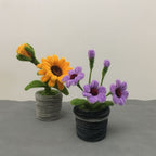 Pipe Cleaner Potted Plant Handmade Twist Stick Flowers Gift for Her or Him