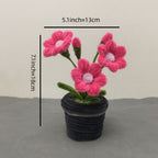 Pipe Cleaner Potted Plant Handmade Twist Stick Flowers Gift for Her or Him