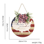4th of July Welcome Door Sign Independence Day Decorations Front Door Hanger Gifts