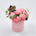 Crochet Flowers Bouquet Handmade Knitted Roses Hug Bucket Birthday Graduation Gift Box