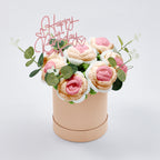 Crochet Flowers Bouquet Handmade Knitted Roses Hug Bucket Birthday Graduation Gift Box