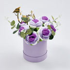 Crochet Flowers Bouquet Handmade Knitted Roses Hug Bucket Birthday Graduation Gift Box