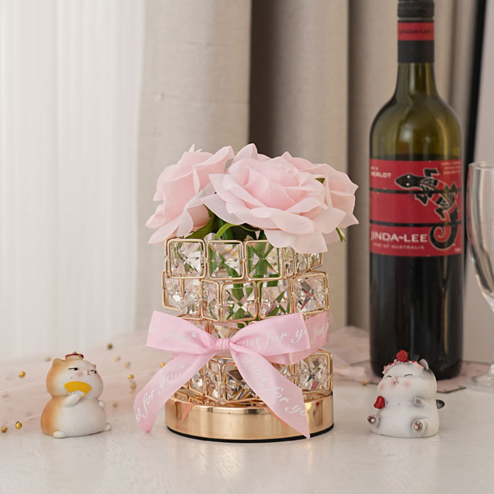 gifts for wife A Rose That Glows Like Our Love - Rose Night Light Cube, Romantic Flower Lamp, Cozy Room Decor for Bedside Eve