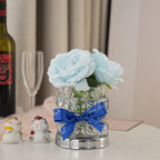 gifts for wife A Rose That Glows Like Our Love - Rose Night Light Cube, Romantic Flower Lamp, Cozy Room Decor for Bedside Eve
