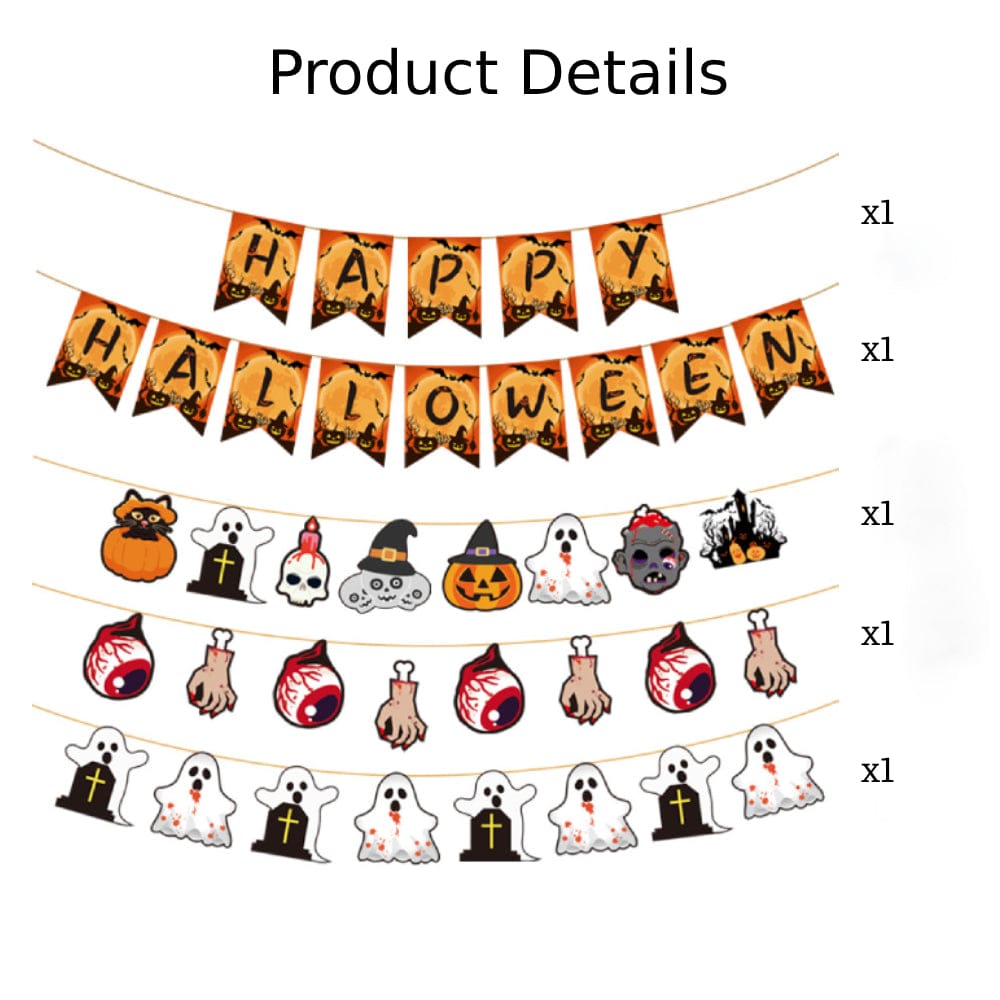 Halloween Party Banner Decorations Party Supplies Gifts for Halloween Party