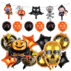 Halloween Balloon Kit Pumpkin Skulls Spider Balloon for Halloween Party Decorations Supplies