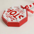 LED Wooden Christmas Light Board For Home Santa Stop Here First Sign Christmas Decoration