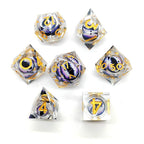 Liquid Core Resin DnD Dice Dragon's Eye Dice DnD Dice Set