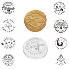 Christmas Cookie Mold With Pattern 3d Raised Design Merry Christmas Cookie Baking Stamp