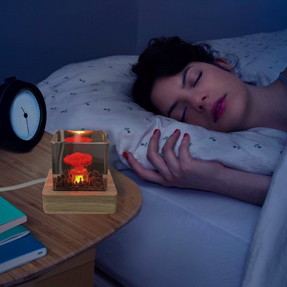 Explosion Bomb Resin Lamp Atomic Bomb Resin Night Light Storm Cloud Lamp Home Decor Gifts