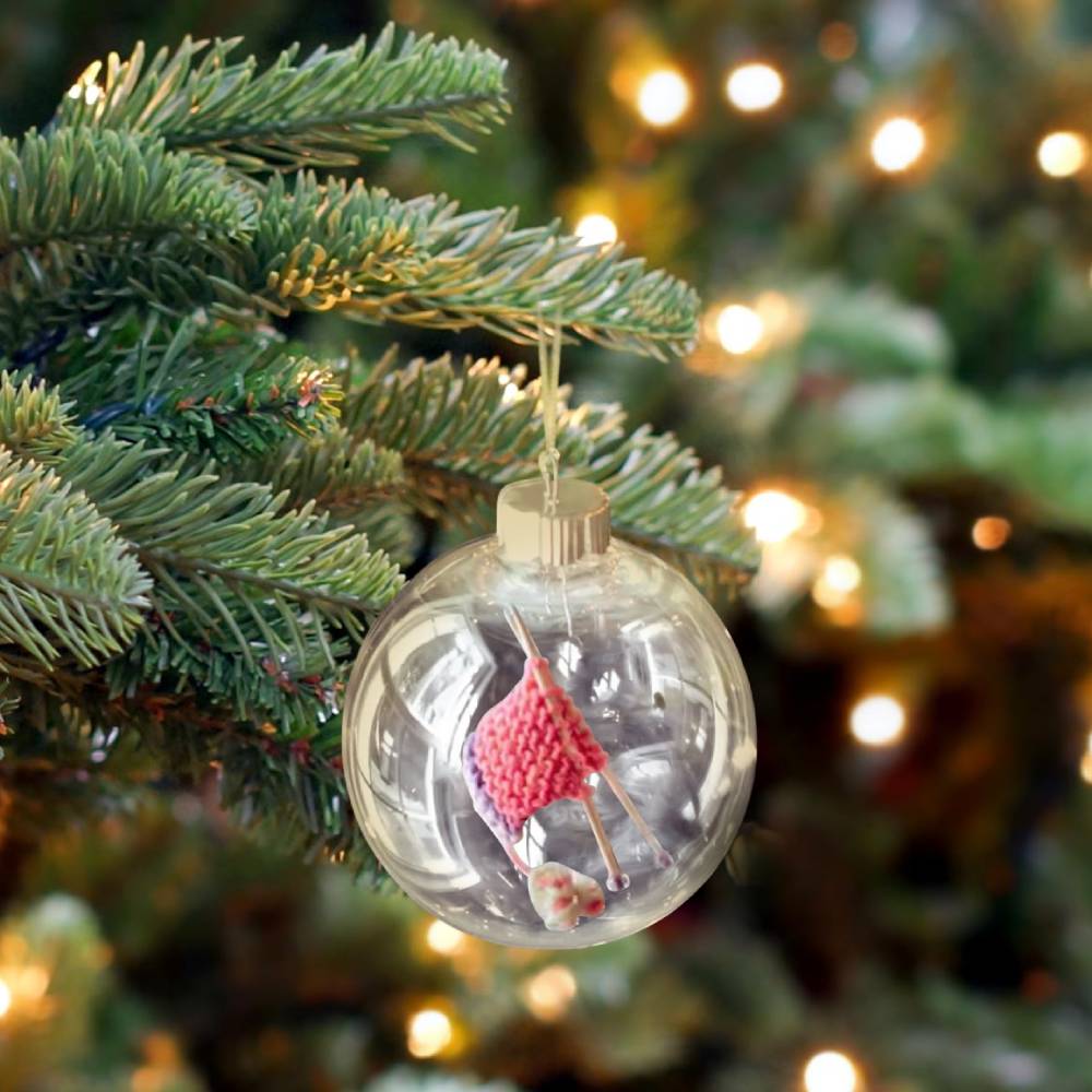 Knitting Christmas Ornament Handmade Christmas Tree Decorations Cute Christmas Decor Gifts
