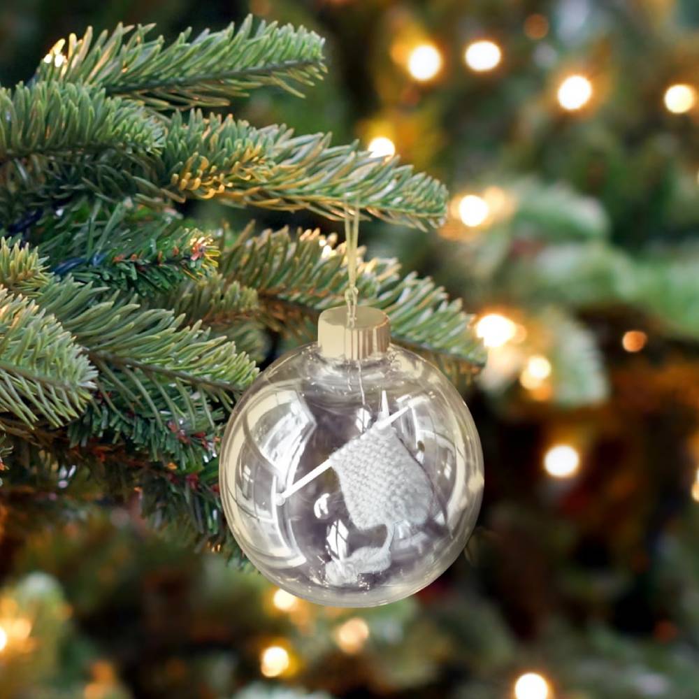 Knitting Christmas Ornament Handmade Christmas Tree Decorations Cute Christmas Decor Gifts