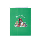 Christmas 3D Pop Up Card Christmas Snowman Jungle Greeting Card