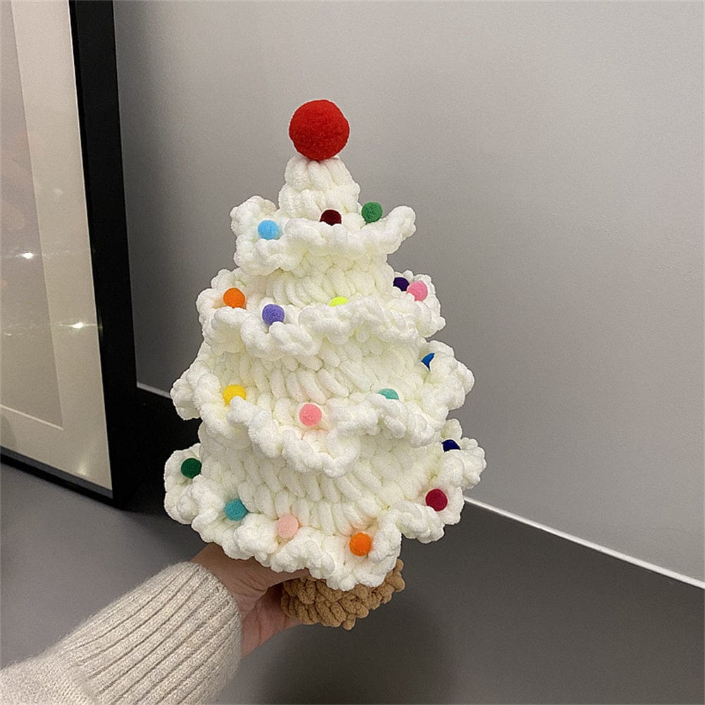 Crochet Christmas Tree Handmade Knitted Ornament Christmas Day Gift