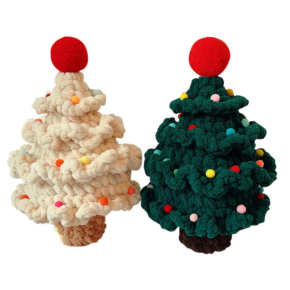 Crochet Christmas Tree Handmade Knitted Ornament Christmas Day Gift
