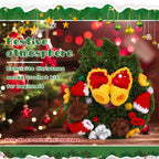 Christmas Wreath DIY Crochet Kit for Beginners with Step-by-Step Video Tutorials Gift for Adults and Kids