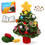 Christmas Tree DIY Crochet Kit for Beginners with Step-by-Step Video Tutorials Gift for Adults and Kids