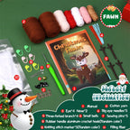 Christmas Deer DIY Crochet Kit for Beginners with Step-by-Step Video Tutorials Gifts for Adults and Kids