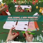 Christmas Deer DIY Crochet Kit for Beginners with Step-by-Step Video Tutorials Gifts for Adults and Kids