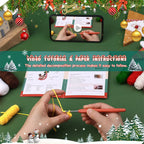 Christmas Crutch Deer DIY Crochet Kit for Beginners with Step-by-Step Video Tutorials Gifts for Adults and Kids