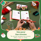 Christmas Santa DIY Crochet Kit for Beginners with Step-by-Step Video Tutorials Gifts for Adults and Kids