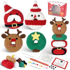 Christmas Donut DIY Crochet Kit for Beginners with Step-by-Step Video Tutorials Gifts for Adults and Kids
