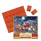 Advent Calendar Christmas Jigsaw Puzzle - 24 Boxes Christmas Countdown Puzzle Toy Gift for Kid Adult