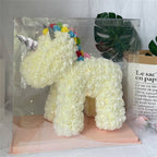 Enchanting Rose Flower Unicorn - Handmade Mythical Beast for Valentine's Day