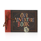 Our Adventure Book Handmade DIY Family Scrapbook Retro Travel Memory Book Valentine's Day Gift for Lover
