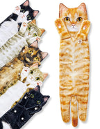 Cute Cat Decor Hanging Face Towels Soft Funny Face Towels Gift for Women Cat Lovers